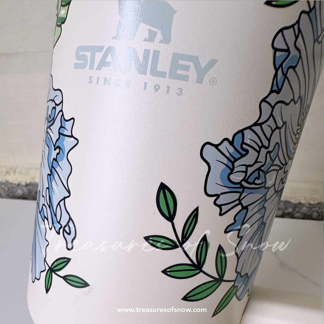 Stanley Cream Floral Quencher Tumbler