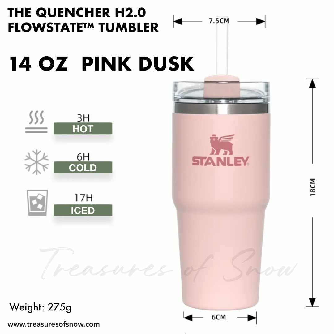 Stanley Quencher H2.0 Flowstate Tumbler 40oz Pink Dusk