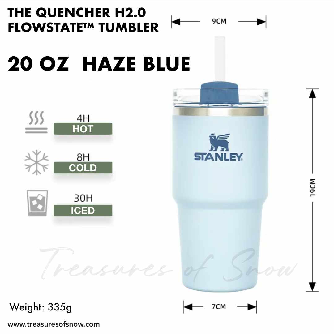 Stanley 20 oz. Quencher H2.0 FlowState Tumbler, Tigerlily