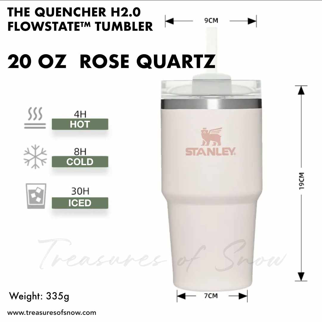 Stanley, Other, Stanley Rose Quartz Glow Quencher H2 Flowstate Tumbler