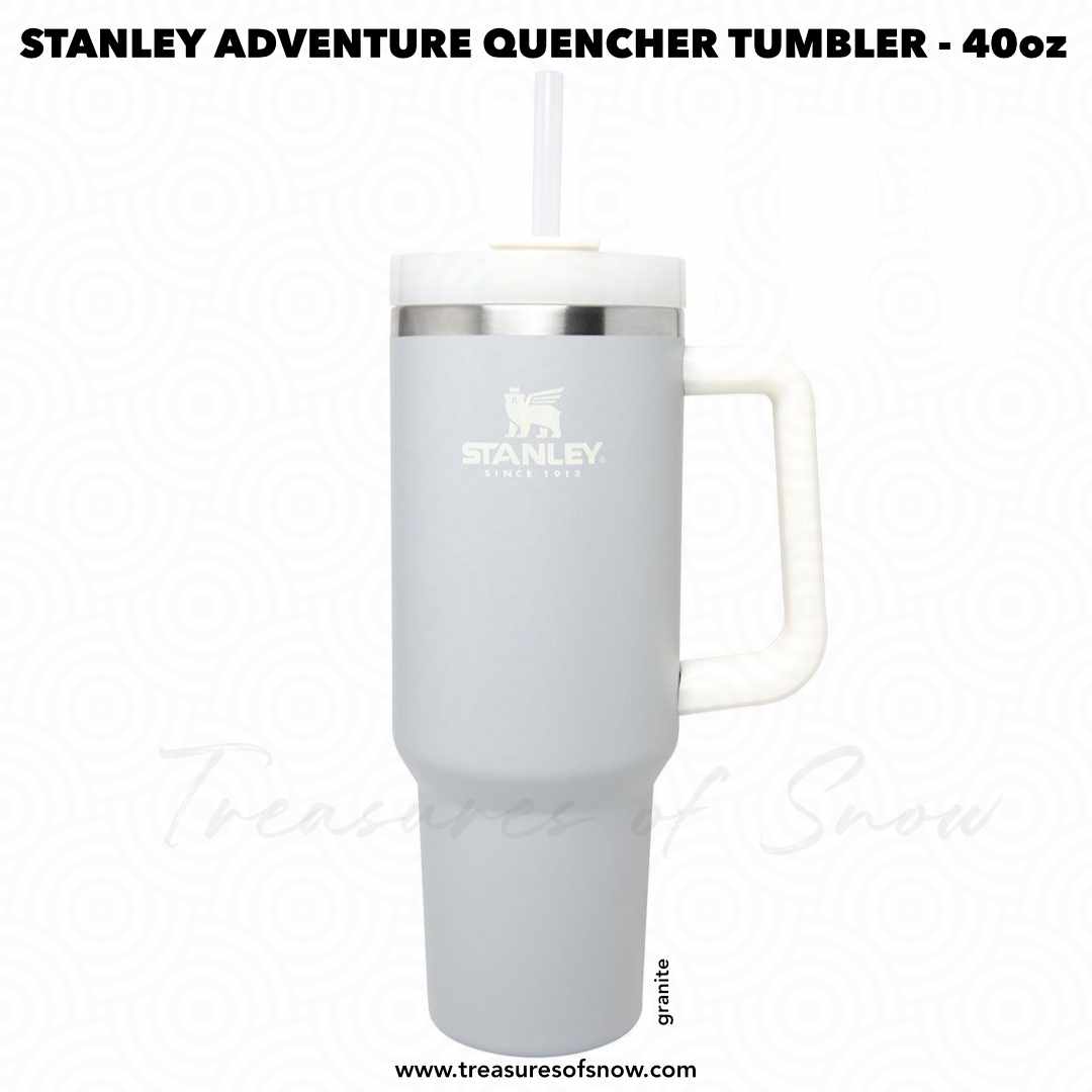 Stanley 40oz Adventure Stainless Steel Quencher Tumbler - Terrazzo Pearlescent, White