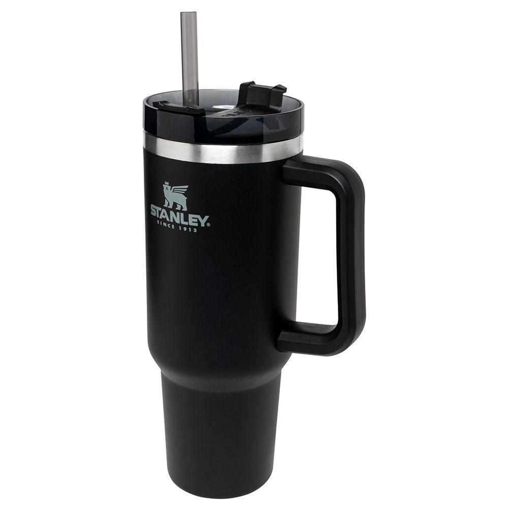 Stanley 40oz Adventure Quencher Reusable Insulated Stainless  Steel Tumbler (Black Glow): Tumblers & Water Glasses